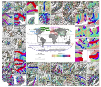 Regional maps of glacier ice volume