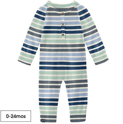 coming home outfit for baby boys: knit henley onesie