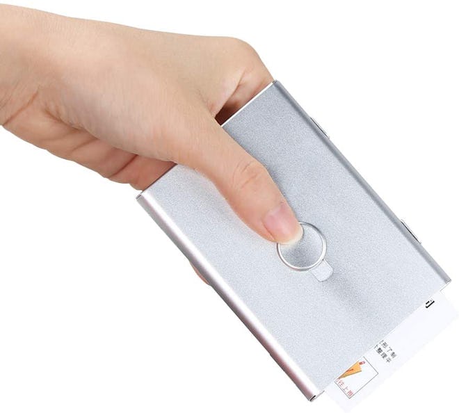 KINGFOM Stainless Steel Business Card Holder