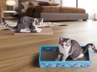 WellQ  Corrugated Cat Scratcher Cardboard (3-Pack)