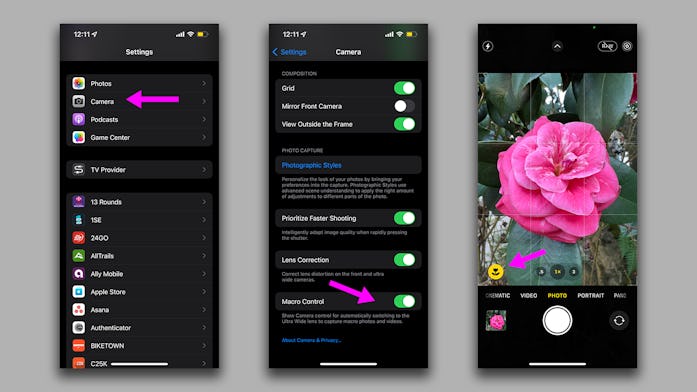 How to use the iPhone 13 Pro’s in-camera macro toggle