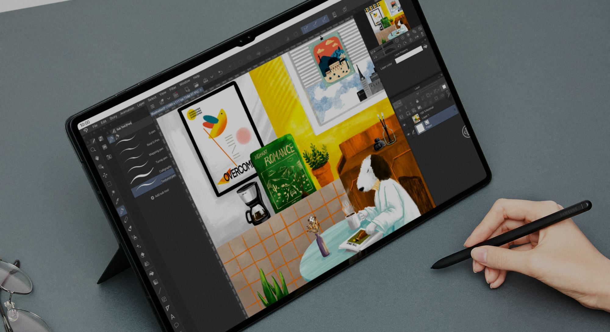 Samsung Galaxy Tab S8 Ultra hands on with kickstand case