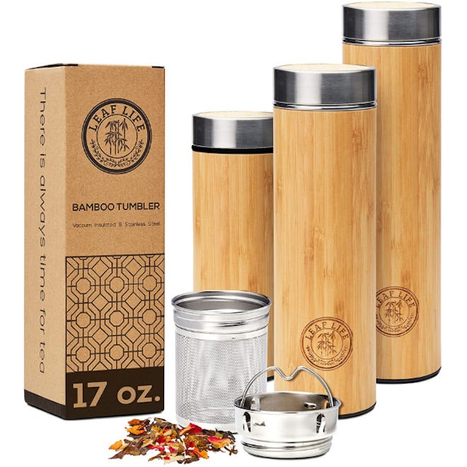 LeafLife Premium Bamboo Thermos