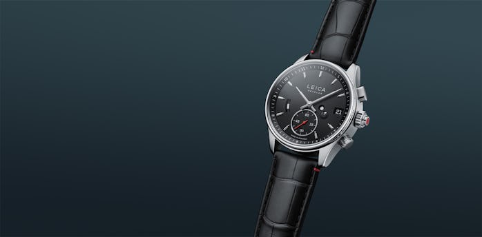 Leica's L2 watch has a ceramic red insert in its crown.