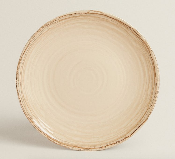 Spiral Stoneware Dessert Plate