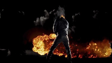 Nicolas Cage as Ghost Rider taking a piss - Ghost Rider: Spirit of Vengeance (2011) - Columbia Pictu...