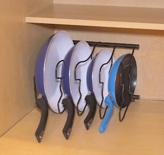 SimpleHouseware Cabinet Pantry Pot and Pan Organizer Holder Rack