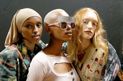 models backstage beauty trends