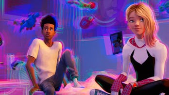 Miles Morales (Shameik Moore) Gwen Stacy (Hailee Steinfeld) Spider-Man: Across the Spider-Verse