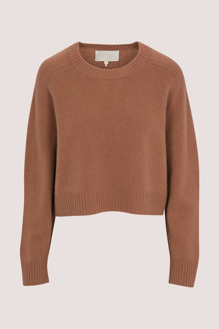 NAKEDCASHMERE brown cashmere sweater.