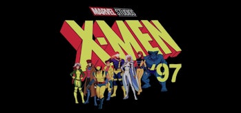 The X-Men '97 logo and cast of characters