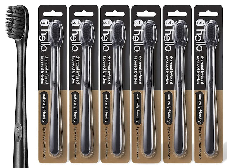 hello Charcoal-Infused Toothbrush (6-Pack)