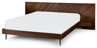 Nera Walnut King Bed with Nightstands