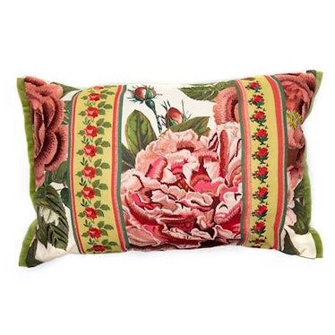 Peony & Rose Lumbar Pillow