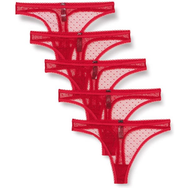 Iris &amp; Lilly Mesh Thong Underwear (5-Pack)