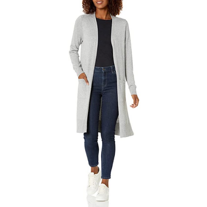 Amazon Essentials Lightweight Long-Sleeve Longer Length Cardigan