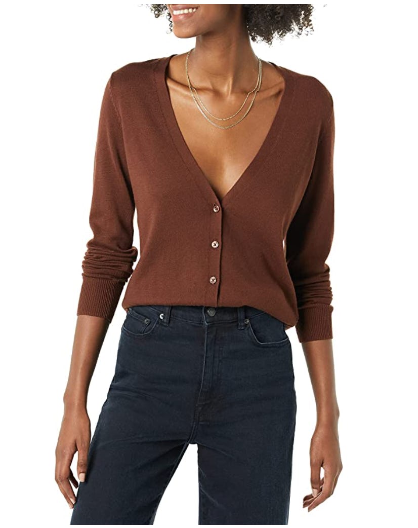Amazon Essentials Lightweight V-Neck Cardigan