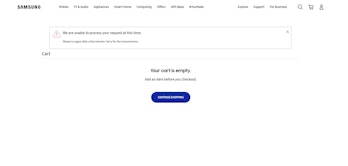 Samsung S22 preorder website broken