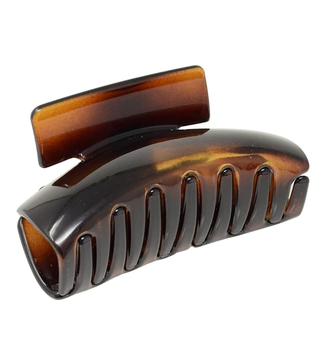 Parcelona French Oblong Tortoise Shell Claw Clip