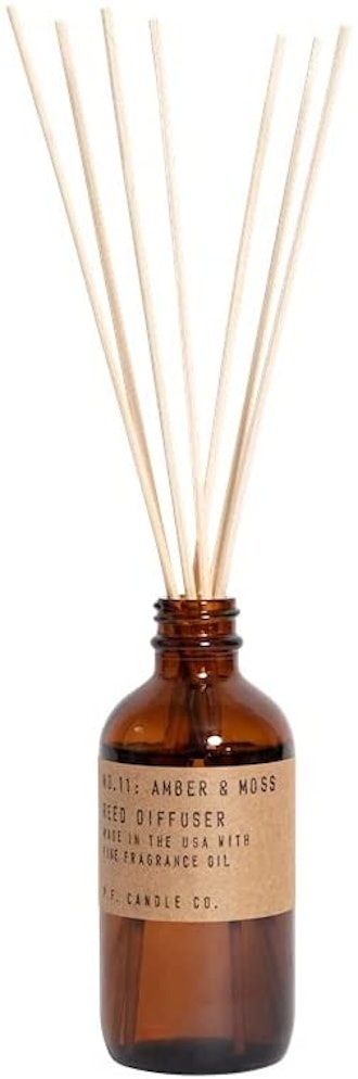P.F. Candle Co. Amber & Moss Classic Scented Rattan Reed Diffuser