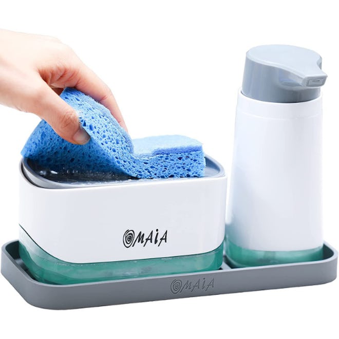 OMAIA 4-in-1 Dish Soap Dispenser Set