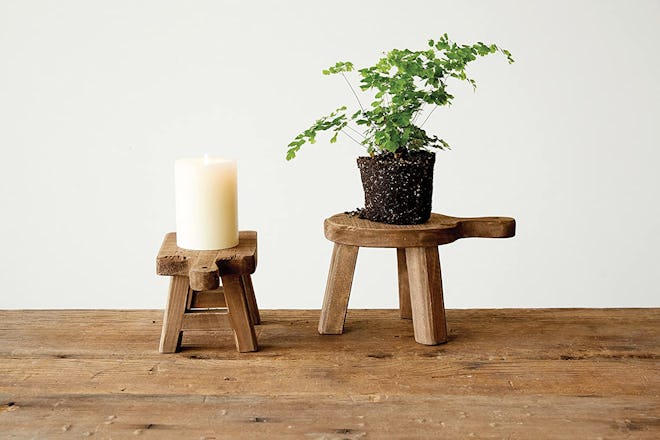 Creative Co-Op Rectangle Wood Pedestal 