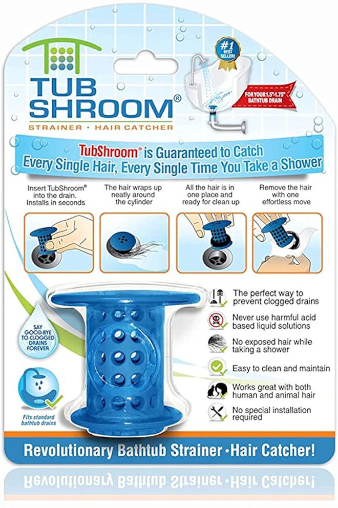 TubShroom Revolutionary Tub Drain Protector Hair Catcher