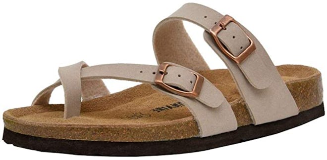 CUSHIONAIRE Luna Cork Sandals