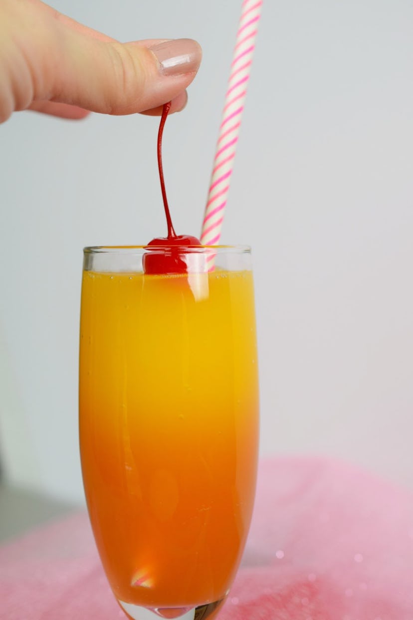 A citrus non-alcoholic beverage perfect for V-Day.