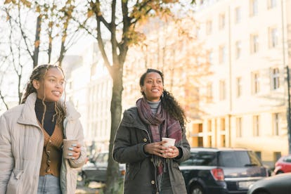 Invite a friend to go for a walk on Valentine's Day.