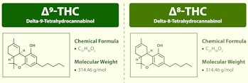 The chemical structures of delta-9 THC — what’s commonly called THC — and delta-8 THC are strikingly...