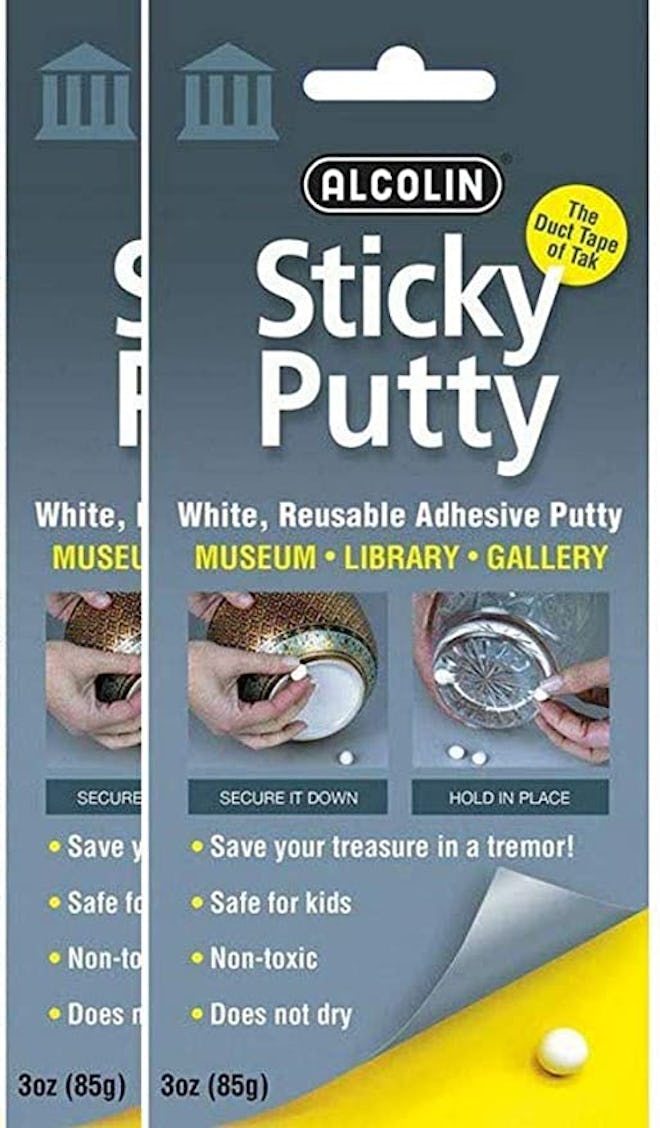 Alcolin Reusable Museum & Gallery Quality Adhesive Putty (2-Pack)