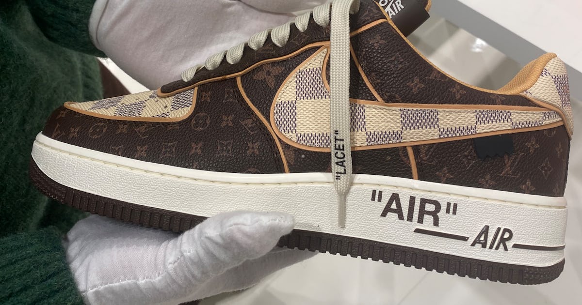 Nike's rare Louis Vuitton Air Force 1 shoes sold for as much as