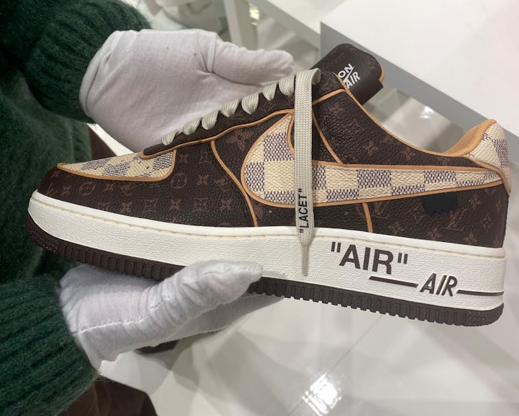 Nike's rare Louis Vuitton Air Force 1 shoes sold for as much as $350,000