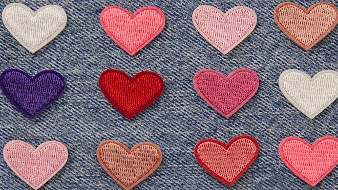 Heart Patches Background