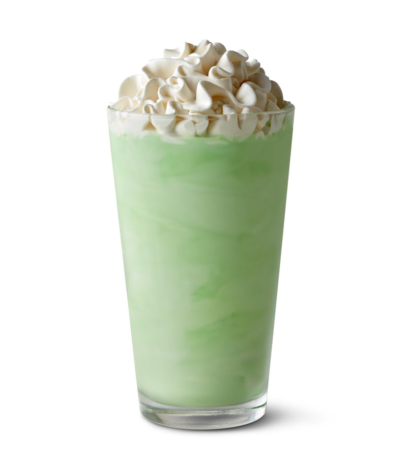 McDonald's Shamrock Shake 2022 return revealed the drink's hex code.