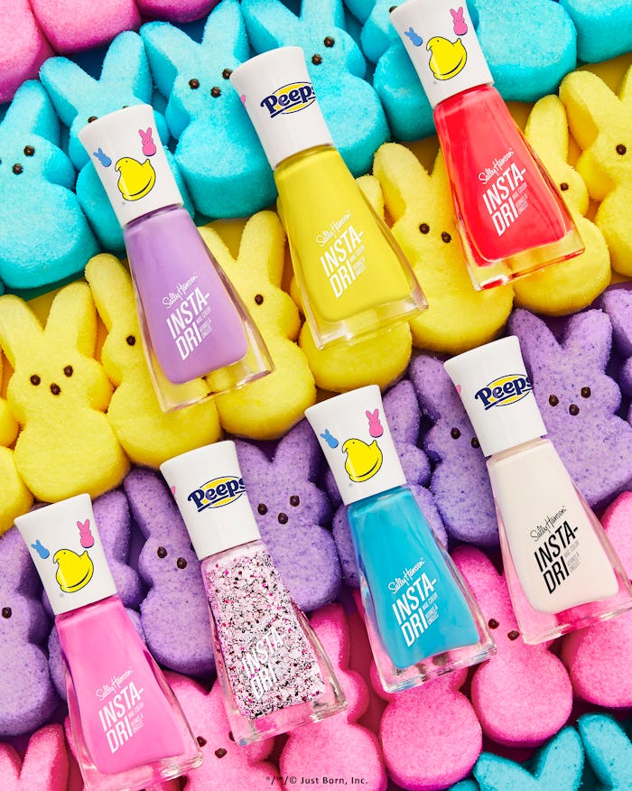 The Sally Hansen x Peeps nail collection is so pretty.