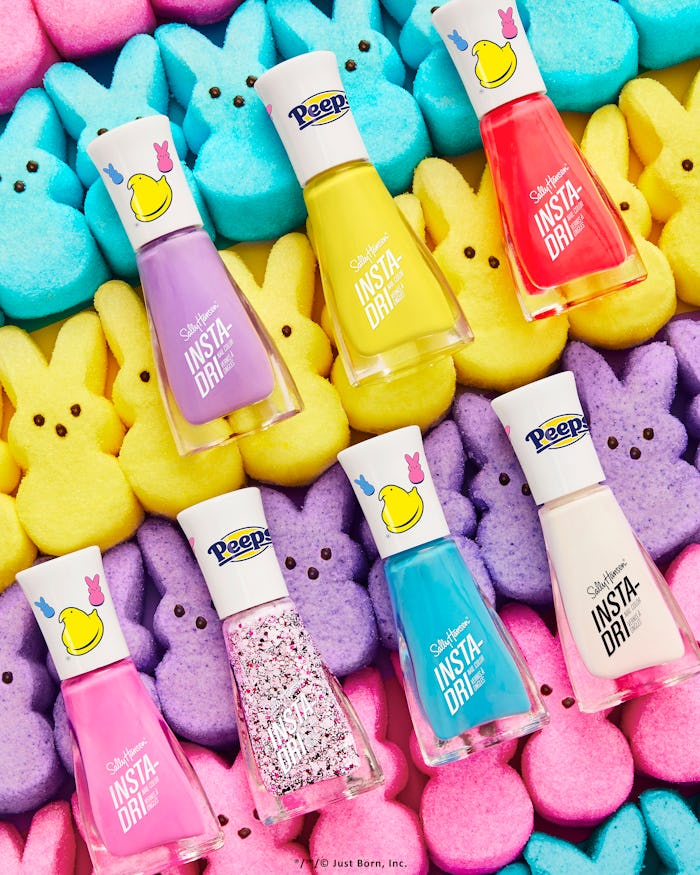 The Sally Hansen x Peeps nail collection is so pretty.