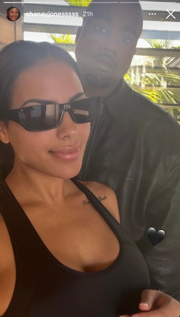 Kanye West and Chaney Jones went Instagram Official with a cute selfie.