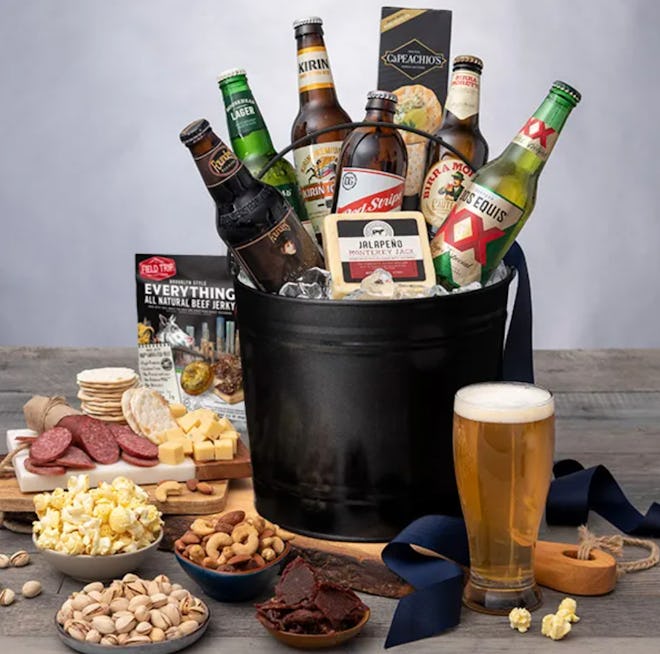 This premade Easter basket for parents is fulled with craft beer.