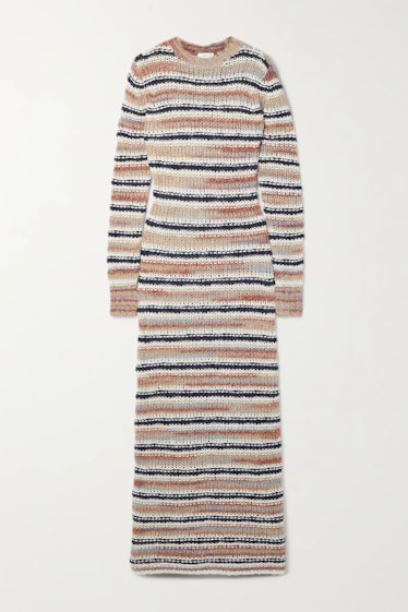 Non-Maternity Dress Brands A.L.C. striped knit maxi