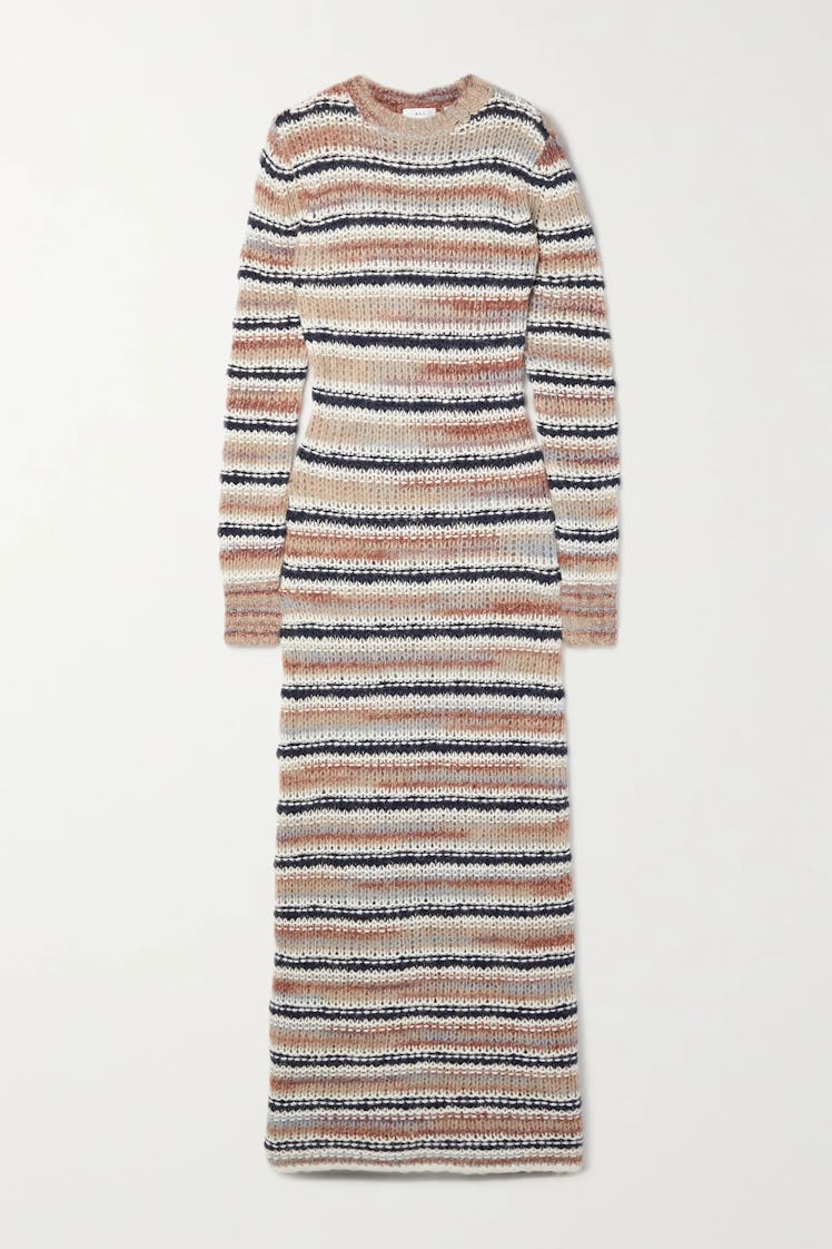 Non-Maternity Dress Brands A.L.C. striped knit maxi