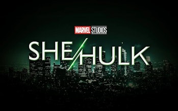 The logo for Marvel's 'She-Hulk' Disney+ series
