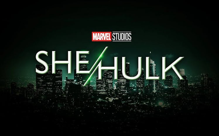 The logo for Marvel's 'She-Hulk' Disney+ series
