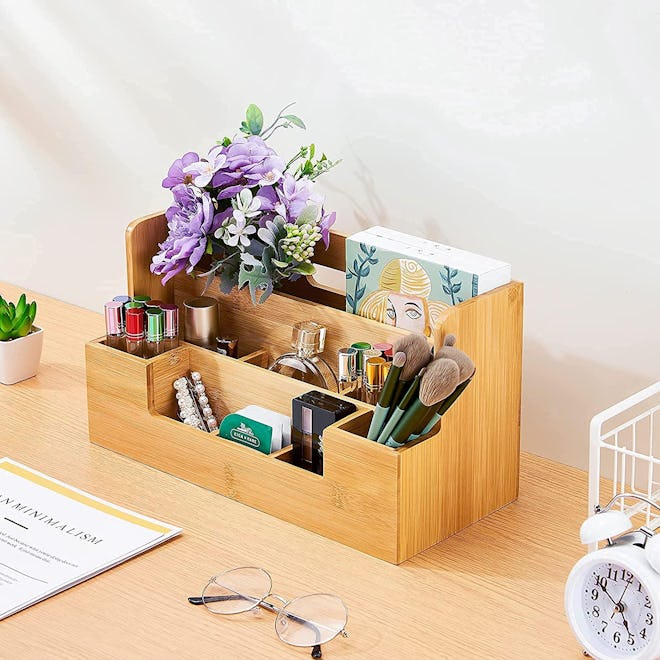 Marbrasse Bamboo Desk Organizer