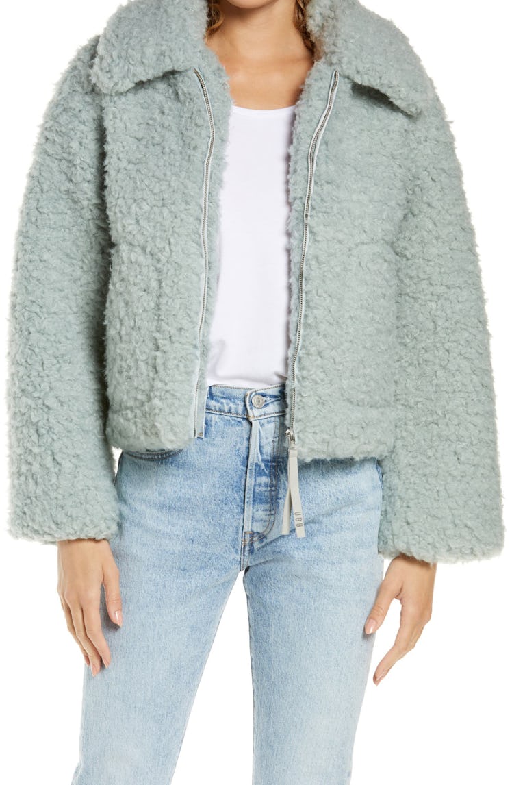 cropped fleece jacket