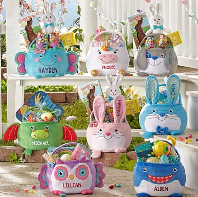 These furry friends Easter baskets are perfect for preschoolers.