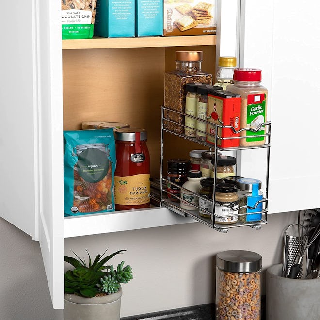 HOLDN’ STORAGE Pull Out Spice Rack Organizer for Cabinet