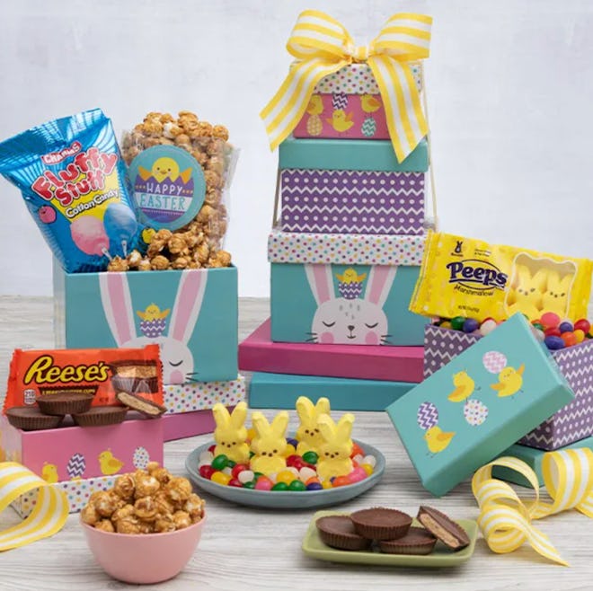 An Easter gift tower makes a great basket filler for teens.