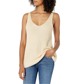 The Drop Claire Textured Sweater Tank